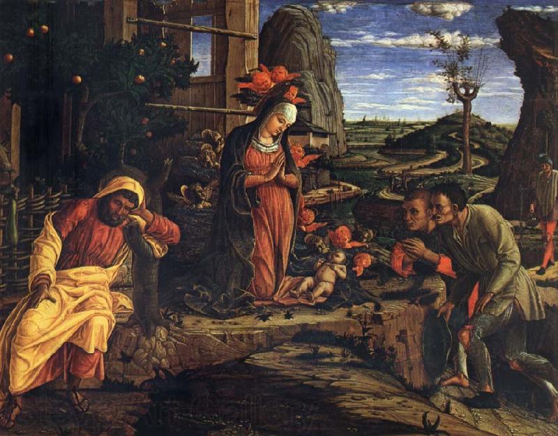 Andrea Mantegna Adoration of the Shepherds France oil painting art